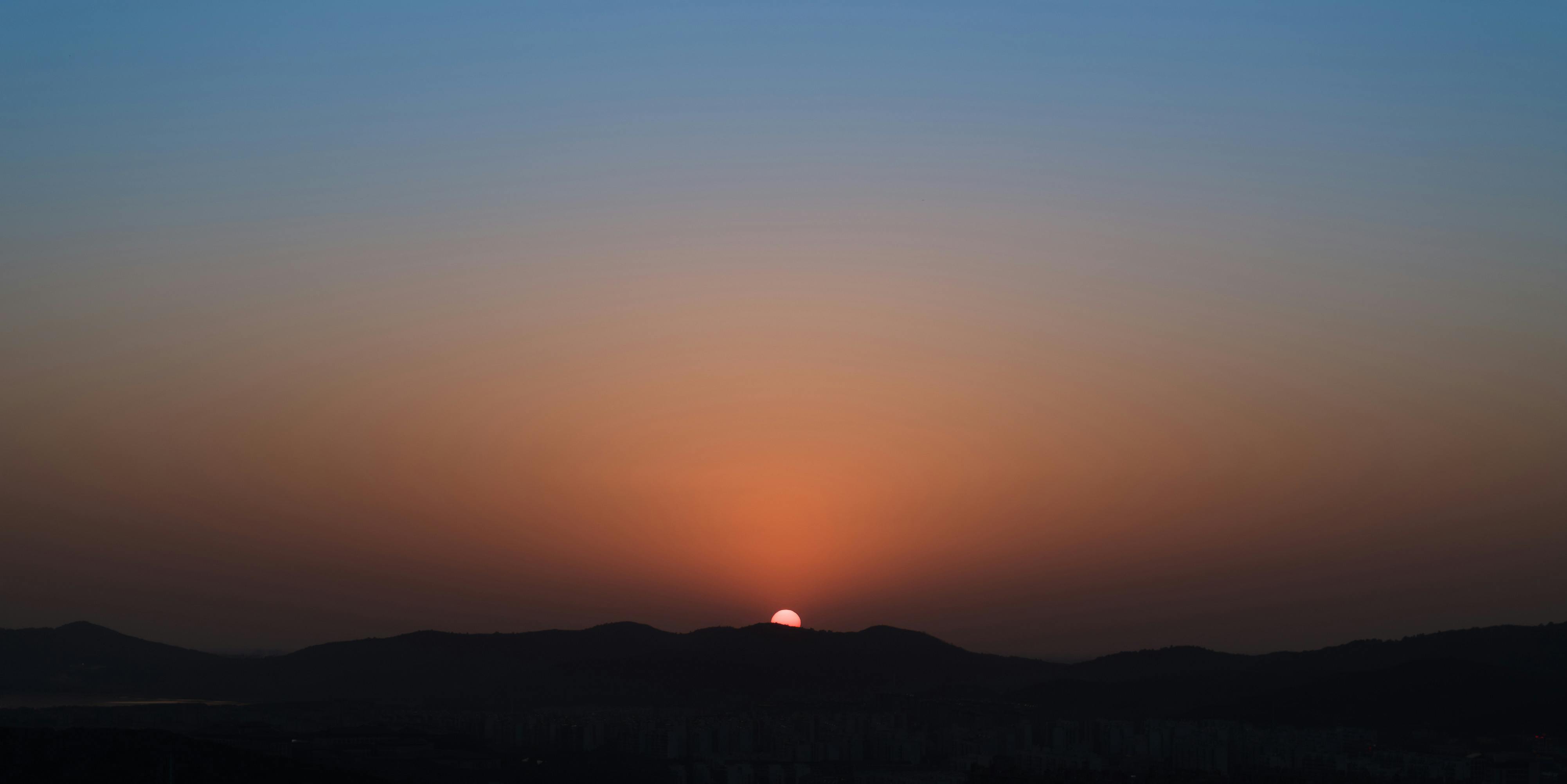 Sunset landscape background